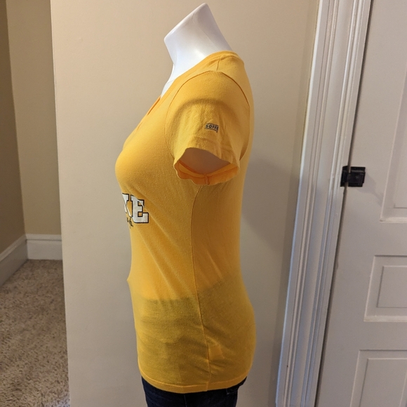 Soffe University of Pittsburgh Panthers Love bright yellow t-shirt size small - Picture 2 of 8